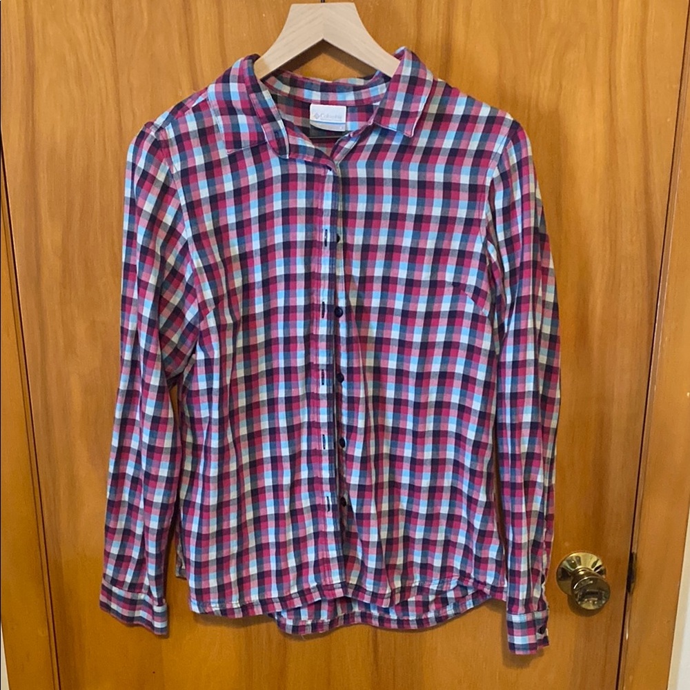 Colorful Plaid Button Down Shirt